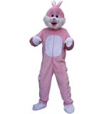 DEGUISEMENT ADULTE PELUCHE LAPIN ROSE TAILLE UNIQUE