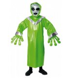 DEGUISEMENT ALIEN VERT 11/12 ANS - COSTUME EXTRATERRESTRE, MARTIEN