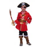 DEGUISEMENT CAPITAINE PIRATE 8 ANS - COSTUME MOUSSILLON - PANOPLIE ENFANT