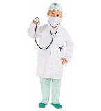 DEGUISEMENT DOCTEUR AVEC STETHOSCOPE 7/8 ANS ENFANT - COSTUME BLOUSE MEDECIN - IMITATION - PANOPLIE