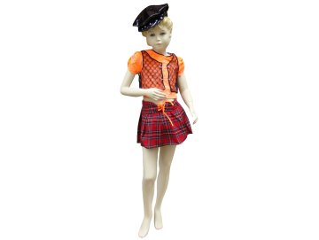 Deguisement enfant ecossaise 6 / 8 ans - robe - costume carnaval - panoplie fille Taille 112 / 128 cm - carnaval - fete