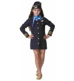 DEGUISEMENT HOTESSE DE L'AIR 12 ANS FILLE - UNIFORME METIER