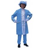 DEGUISEMENT MARQUIS BLEU TAILLE 50 - COSTUME ADULTE BOURGEOIS - ARISTOCRATE - PANOPLIE HOMME