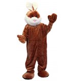 DEGUISEMENT MASCOTTE LAPIN BRUN ADULTE TAILLE UNIQUE - BIG COSTUME GEANT