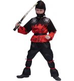 DEGUISEMENT NINJA BLACKBELT 10 ANS - COSTUME ENFANT - PANOPLIE GARCON - FETE - CARNAVAL