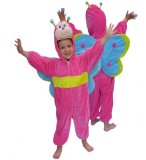 DEGUISEMENT PAPILLON ROSE 8 ANS - COSTUME ENFANT - PANOPLIE ANIMAL - GARCON - FILLE