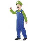 DEGUISEMENT PLOMBIER LUIGI 10/12 ANS GARCON - PANOPLIE PERSONNAGE JEU VIDEO - COSTUME ENFANT