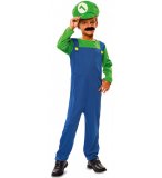 DEGUISEMENT PLOMBIER LUIGI 5/6 ANS GARCON - PERSONNAGE JEU VIDEO - COSTUME ENFANT