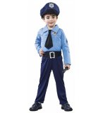 DEGUISEMENT POLICIER 2/3 ANS GARCON - UNIFORME METIER - COSTUME ENFANT