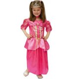 DEGUISEMENT PRINCESSE ROBE ROSE 6 ANS FILLE - COSTUME ENFANT - PANOPLIE - FETE - CARNAVAL