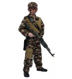 DEGUISEMENT SOLDAT 10 ANS GARCON - UNIFORME MILITAIRE ARMEE - COSTUME ENFANT