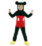 DEGUISEMENT SOURIS NOIRE ET ROUGE MICKEY GARCON 3/4 ANS - COSTUME DESSIN ANIME - PANOPLIE GARCON - FILLE