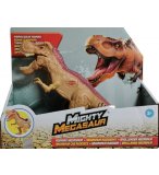 DINOSAURE T-REX BRUN RUGISSANT AVEC BLESSURE - DINO MEGASAUR MIGHTY AVEC SONS - 20 CM DE LONG - DRAGON-I TOYS