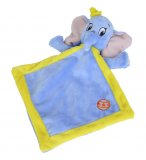 DOUDOU PLAT DUMBO L'ELEPHANT BLEU ET JAUNE - DISNEY - PELUCHE NICOTOY