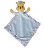 DOUDOU PLAT PHOSPHORESCENT WINNIE L'OURSON- PELUCHE DISNEY BRILLE DANS LA NUIT AVEC MOUCHOIR VERT - NICOTOY