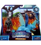 DRAGONS ET LES NEUF ROYAUMES : BISSOCORN ET D'ANGELO - DRAGON GRIS ET SON DRESSEUR - DRAGONS DREAM WORKS - SPIN MASTER - 20140451
