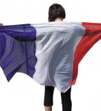 DRAPEAU FRANCAIS 100 x 150 CM GRAND FORMAT - ACCESSOIRE SUPPORTER