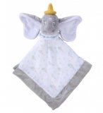 DUMBO L'ELEPHANT DOUDOU PLAT LANGE BLANC ET GRIS 40 X 40 CM - PELUCHE DISNEY - NICOTOY