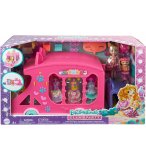 ENCHANTIMALS CAMION DE MODE 42 CM : POUPEE CADDY CAT ET CHAT BUCKET + 27 ACCESSOIRES - MATTEL - HPB34