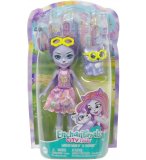 ENCHANTIMALS POUPEE BETE CITADINES HADLEY ET HUSKY SLEDDER - FIGURINE 15 CM - ANIMAL - MATTEL HHB90