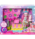 ENCHANTIMALS POUPEE BREE LAPIN ET TWIST - FIGURINE 15 CM - ANIMAL - MATTEL HLK85