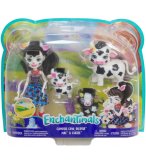 ENCHANTIMALS POUPEE CAMBRIE  LA VACHE ET RICOTTA MAC ET CHEESE - FIGURINE 15 CM - ANIMAUX FERME - MATTEL GJX44