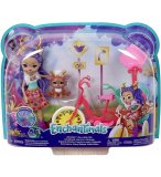 ENCHANTIMALS POUPEE DANESSA DEER AVEC VELO ET SPRINT - FIGURINE 15 CM - ANIMAL BICHE - MATTEL GJX30