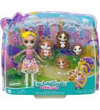 ENCHANTIMALS POUPEE GLEE ET 4 COCHON D'INDE - FIGURINE 15 CM - ANIMAL - MATTEL HHB84