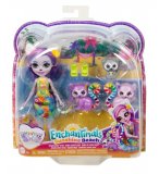 ENCHANTIMALS SUNSHINE BEACH - FAMILLE LORINDA LEMUR - POUPEES, ANIMAUX, ACCESSOIRES - MATTEL - HRX86