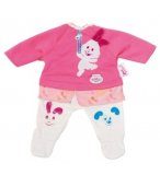 ENSEMBLE ROSE ET BLANC PETIT LAPIN - MY LITTLE BABY BORN - HABIT POUPEE 32 CM - ZAPF (ZA32)
