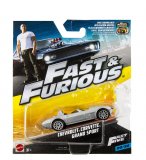 FAST & FURIOUS : CHEVROLET CORVETTE GRAND SPORT - VEHICULE MINIATURE GRIS - VOITURE - MATTEL FCF55