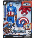 FIGURINE CAPTAIN AMERICA 30 CM BLAST GEAR - AVENGERS HEROS TITAN - HASBRO - E7374