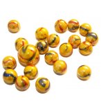 FILET DE 20 BILLES 1.6CM + 1 CALOTS CANARI 2.5CM - JEU DE RECREATION - BILLE