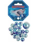 FILET DE 20 BILLES 1.6CM + 1 CALOTS REQUIN 2.5CM - JEU DE RECREATION - BILLE