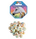 FILET DE 20 BILLES 16 MM + 1 CALOT 25 MM LICORNE - KIM PLAY - JEU DE RECREATION, ADRESSE