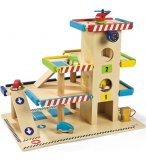 GARAGE EN BOIS 3 ETAGES - JANOD - J05715 - JOUET EN BOIS