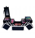 GRAND VANITY DE MAQUILLAGE GLITTER NOIR 72 PIECES - MALLETTE - JEU IMITATION BEAUTE COSMETIQUE