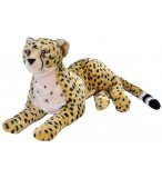 GRANDE PELUCHE COUCHEE : GUEPARD 76 CM - FLOPPIES - WILD REPUBLIC - 19553
