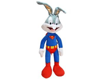 Grande Peluche Lapin Bugs Bunny 84 cm - Loup Collection Super H�ros Batman - Doudou Licence XL Looney Tunes