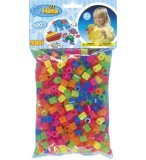 HAMA - 8472 - LOISIRS CREATIFS - PERLES - SACHET DE 500 PERLES FLUO MAXI