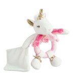 HOCHET AVEC DOUDOU LUCIE LA LICORNE 17 CM - DOUDOU ET COMPAGNIE - DC3310