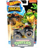 HOT WHEELS  TORTUES NINJA - MONSTER TRUCKS MICHELANGELO -  VOITURE - VEHICULE MINIATURE - MONSTER JAM - TMNT - TURTLES - MATTEL HKM23