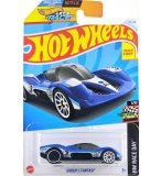 HOT WHEELS VEHICULE RACE DAY : GROUP C FANTASY - VOITURE MINIATURE METAL 1:64 BLEU ET BLANC - COLLECTION LETS RACE - MATTEL - HTC74