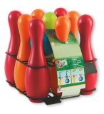 JEU DE 9 QUILLES EN PLASTIQUE + 2 BOULES - BOWLING - ANDRONI - JEU PLEIN AIR