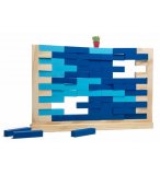 JEU DU MUR DE BRIQUES GEANT EN BOIS - JEU D'ADRESSE GRAND FORMAT XXL - BS TOYS
