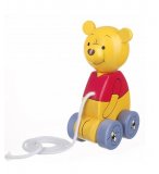 JOUET A TIRER EN BOIS WINNIE L'OURSON 15 CM - FIGURINE DISNEY - PREMIER AGE