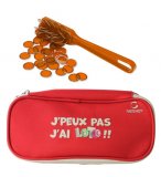 KIT LOTO BINGO 3 EN 1 : TROUSSE + BATON MAGNETIQUE + 100 PIONS JAUNE ORANGE - CARTALOTO - ACCESSOIRES JEU, MATERIEL 