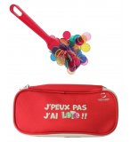 KIT LOTO BINGO 3 EN 1 : TROUSSE + BATON MAGNETIQUE ROUGE + 100 PIONS - CARTALOTO - ACCESSOIRES JEU, MATERIEL