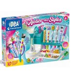 L'ATELIER DES STYLOS, 10 STYLOS COLORES A CREER - IDEA CLEMENTONI - 52769 - COFFRET CREATIF ORIGINAL