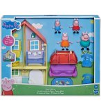 LA MAISON AVENTURE DE PEPPA PIG + 4 FIGURINES + VOITURE + 6 ACCESSOIRES - MAISON - FIGURINE PEPPA LE COCHON - HASBRO - F3659